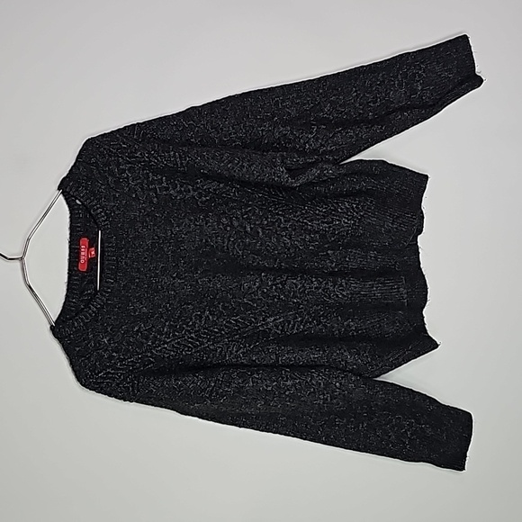 Guess gray XL cropped sweater - Picture 1 of 8